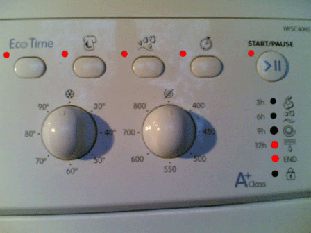 Indesit Mosogep Villogas