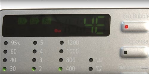 eroare 4e într-o mașină de spălat Samsung