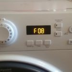 Eroare F8 (F08) în mașina de spălat Ariston