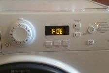 Eroare F8 (F08) în mașina de spălat Ariston
