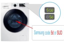 Sud (5ud) sau SD (5D) într-o mașină de spălat Samsung